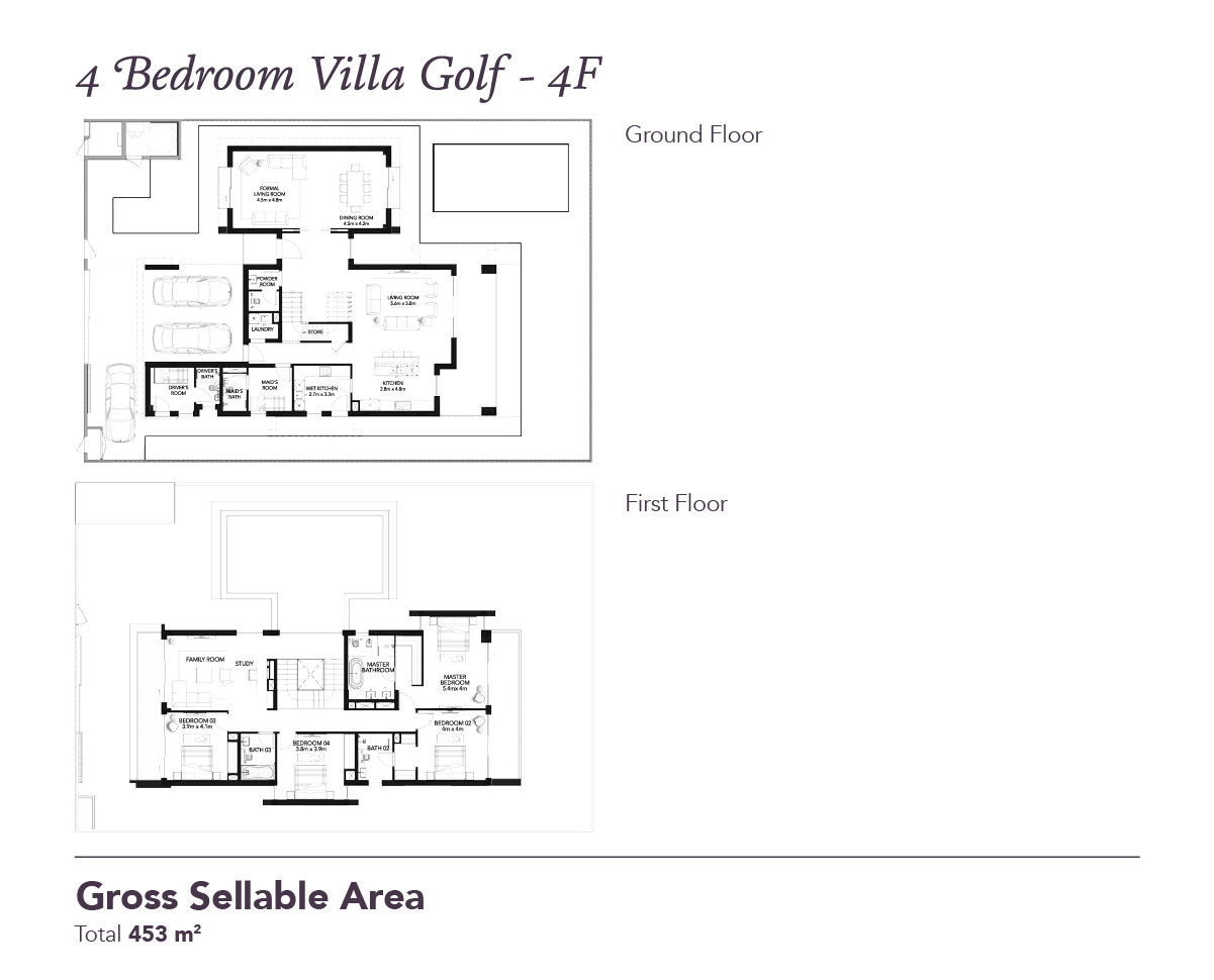 Royal Oak at Yas Acres floor plan 1