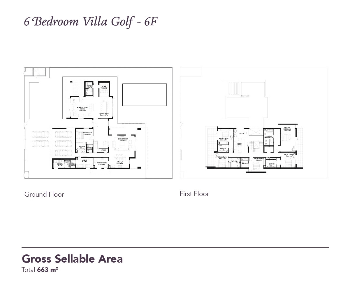 Royal Oak at Yas Acres floor plan 3