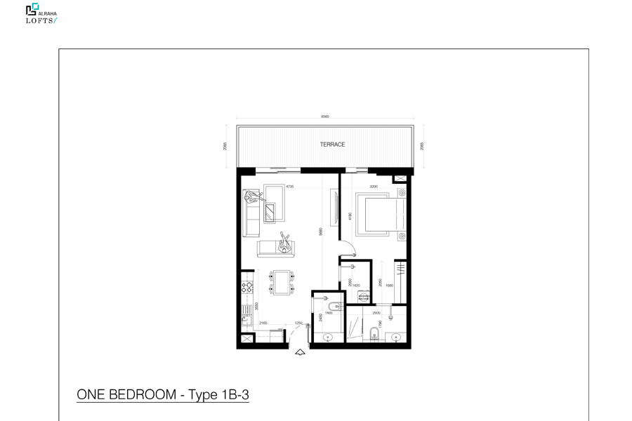 Al Raha Lofts One floor plan 2