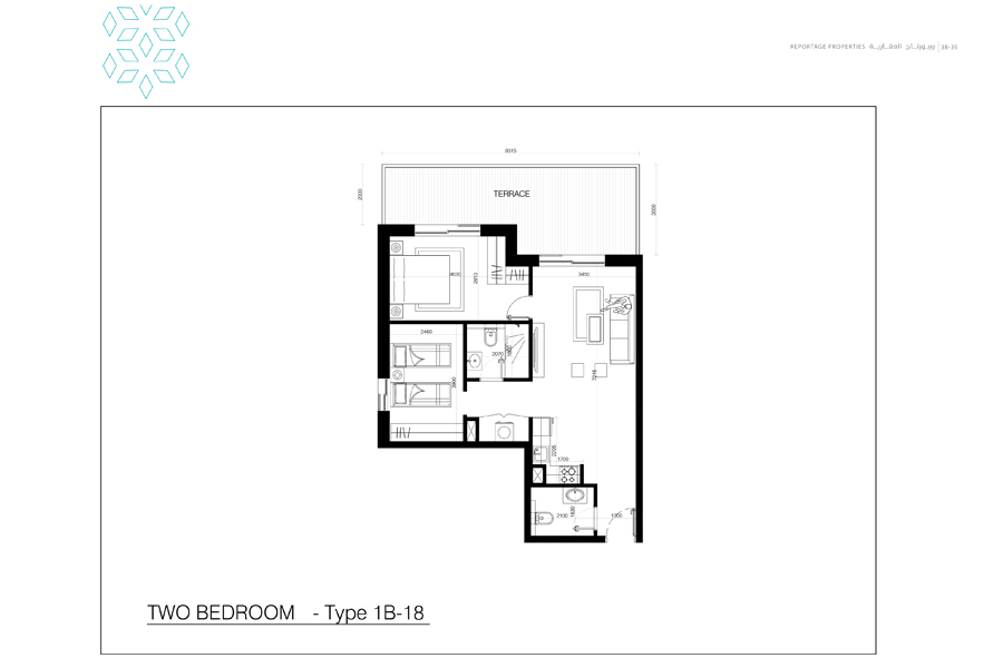 Al Raha Lofts One floor plan 3
