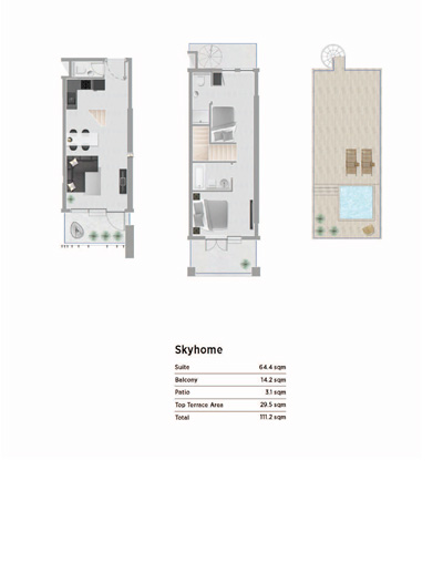 Oasis Residences One floor plan 3