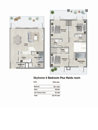 Oasis Residences One floor plan 5
