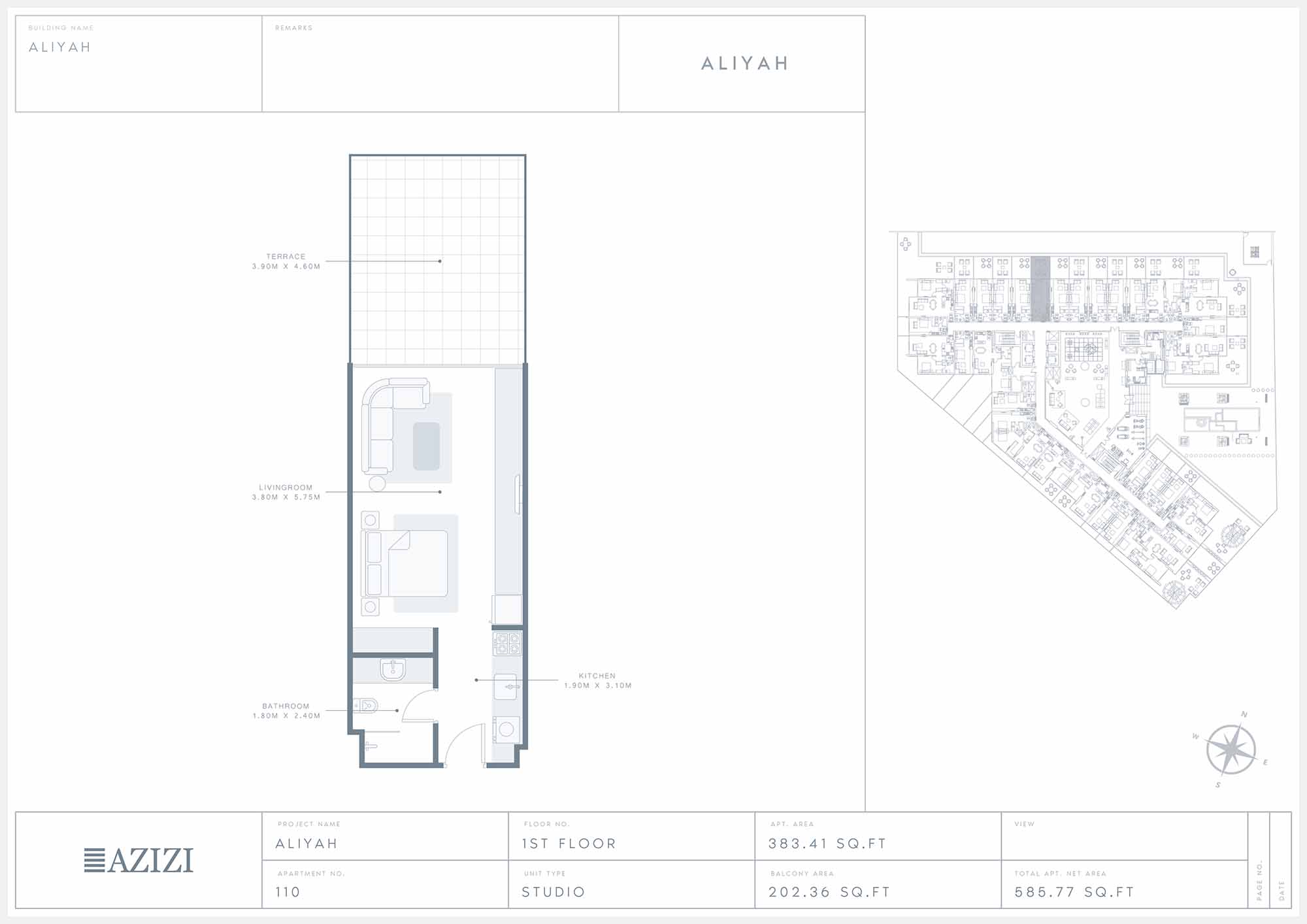 Aliyah Serviced Apartments floor plan 1