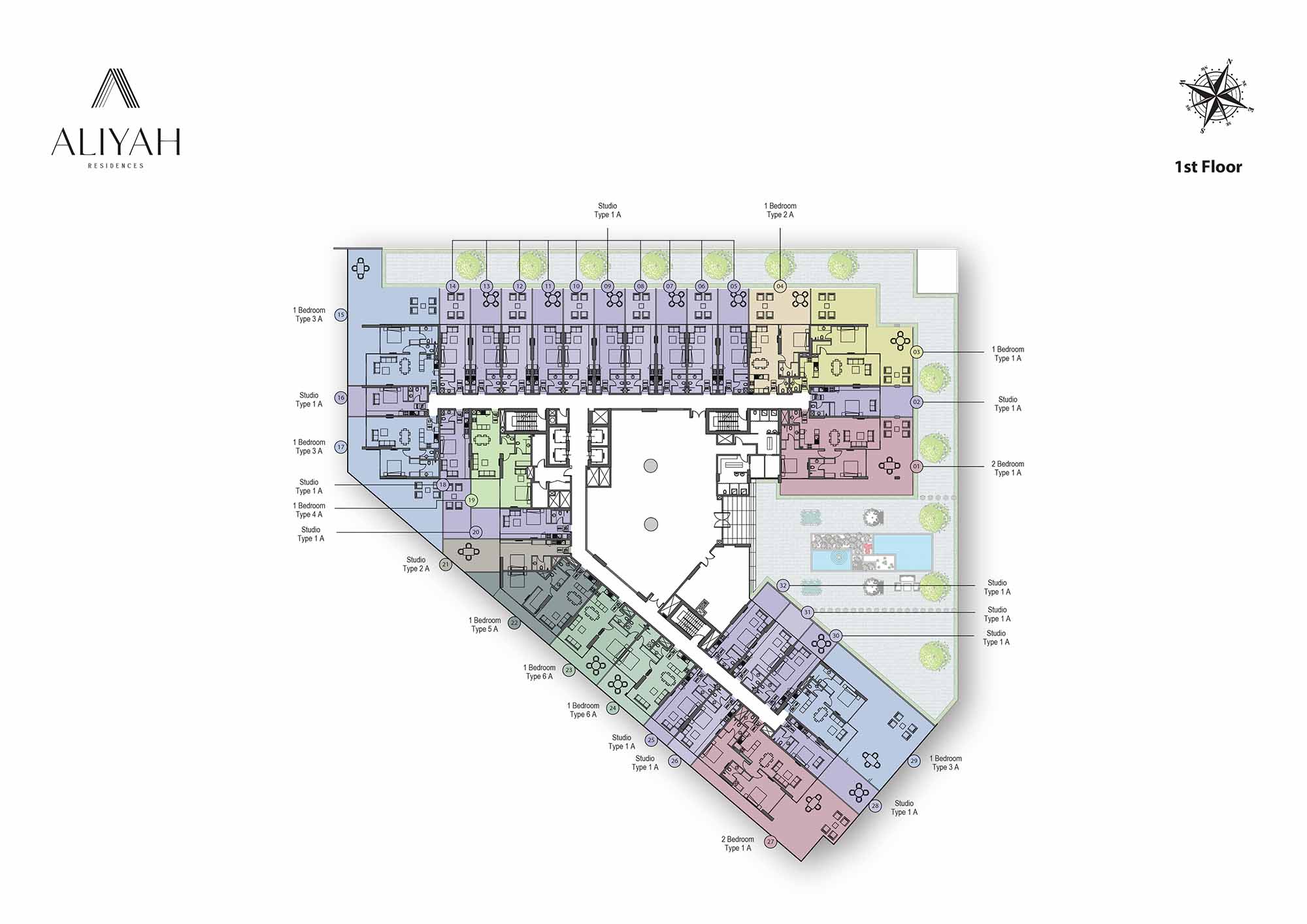 Aliyah Serviced Apartments floor plan 3