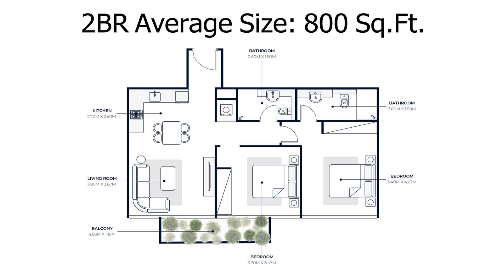 Azizi Riviera Meydan floor plan 5