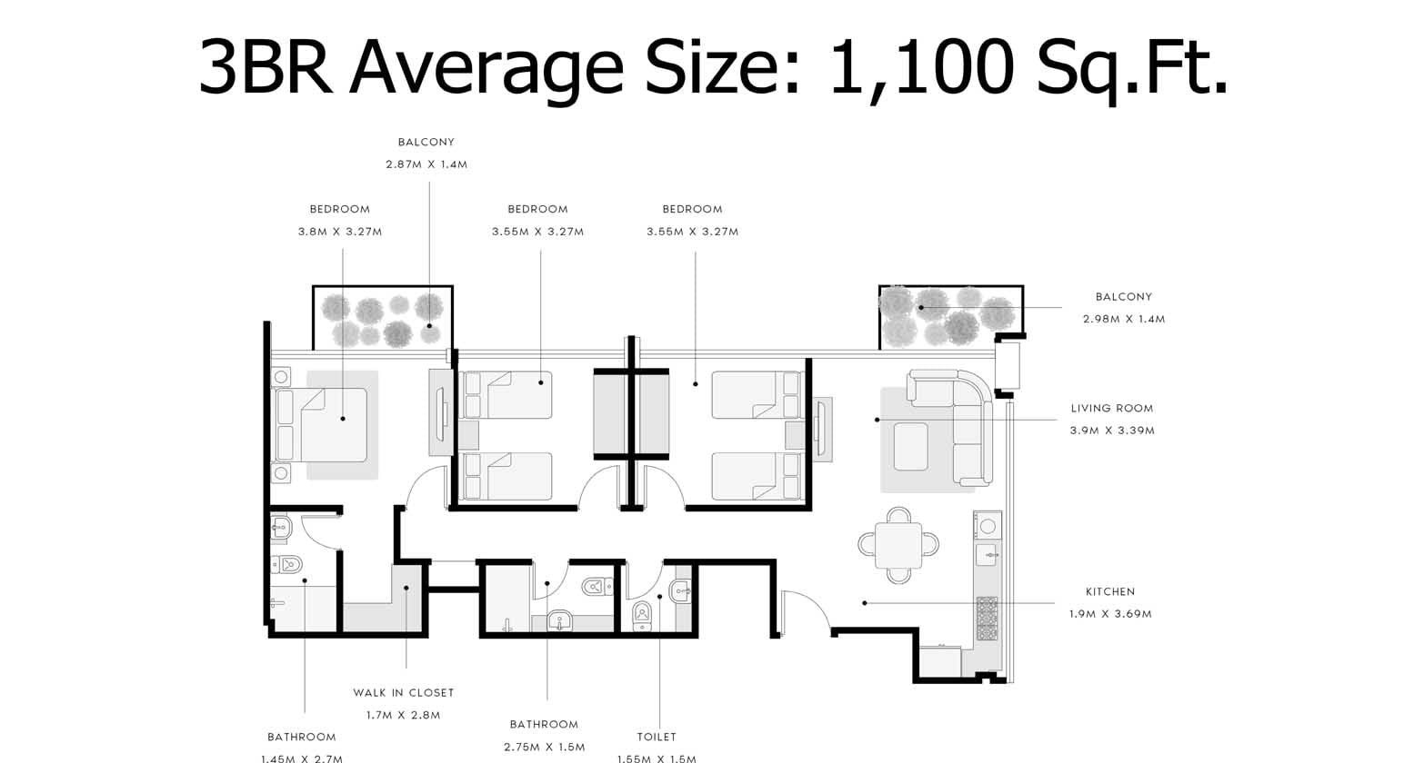 Azizi Riviera Meydan floor plan 6