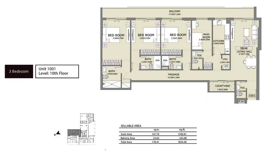 Lucky 1 Residences floor plan 4