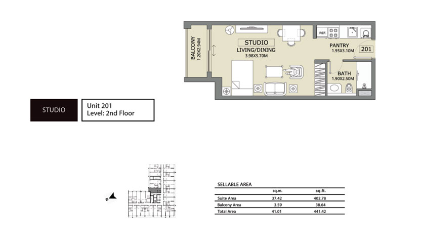 Lucky 1 Residences floor plan 1