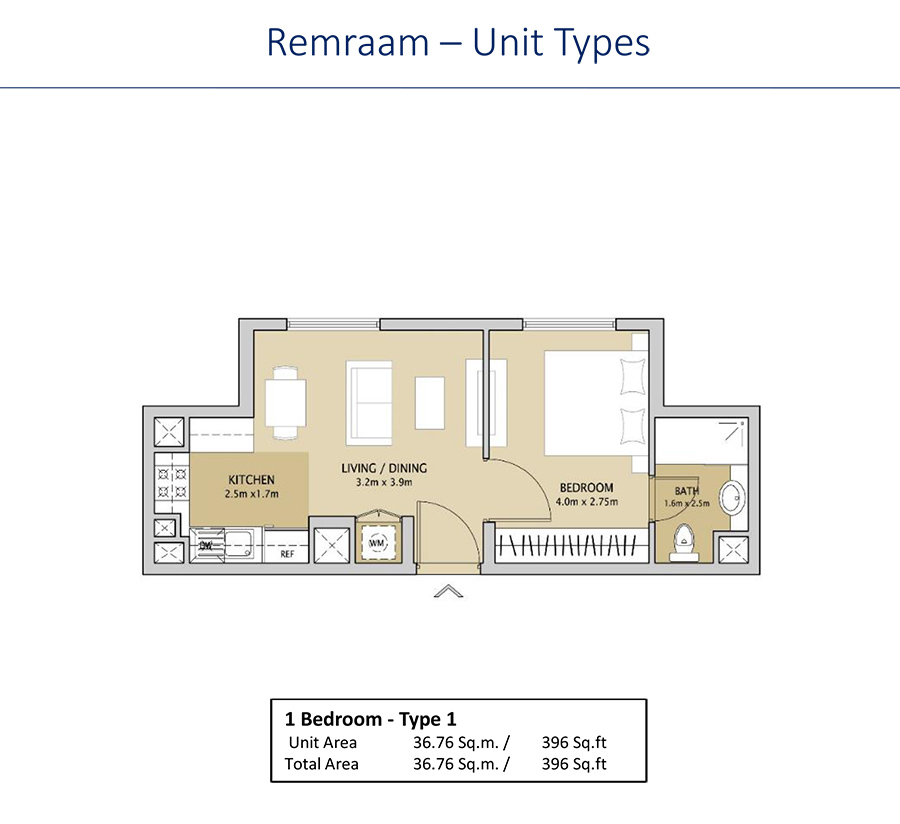 Remraam Apartments floor plan 2