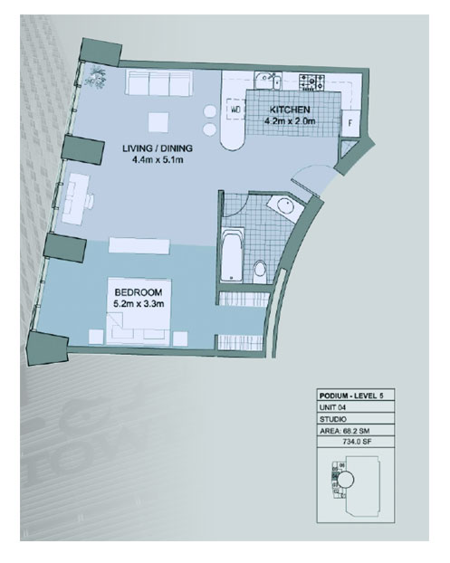 Cayan Tower floor plan 1
