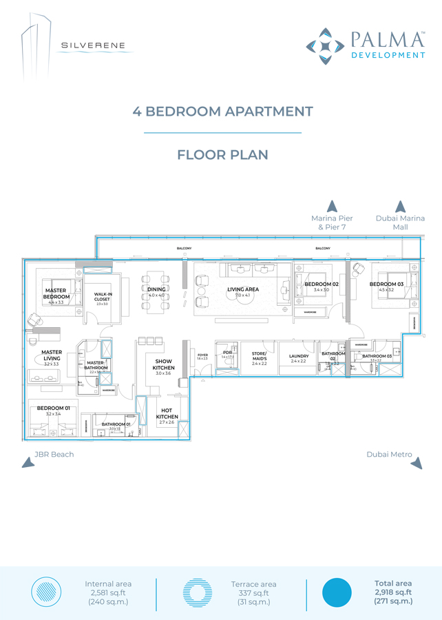 Silverene Tower floor plan 1