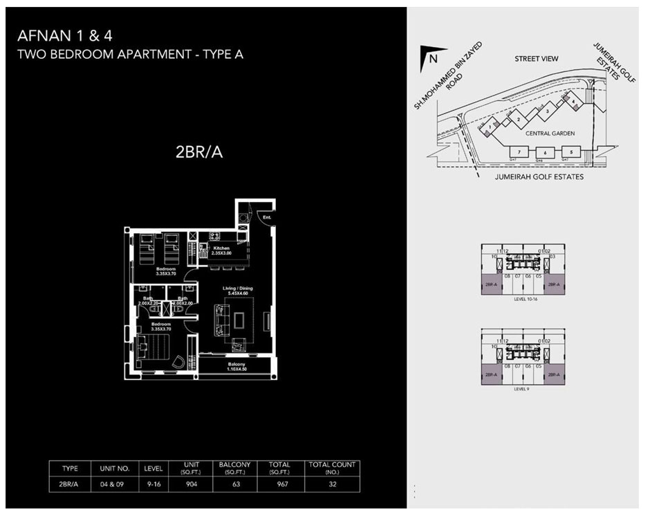 Afnan by Deyaar floor plan 4