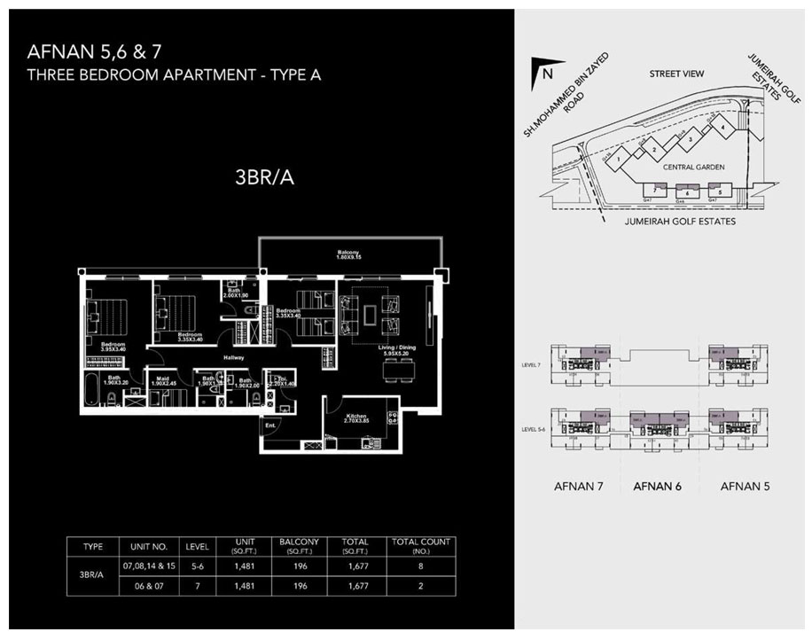 Afnan by Deyaar floor plan 5