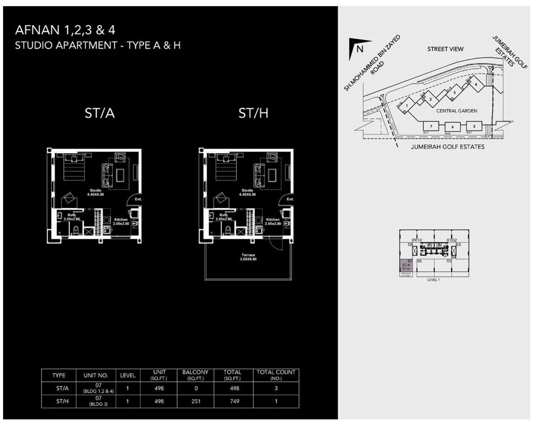 Afnan by Deyaar floor plan 1