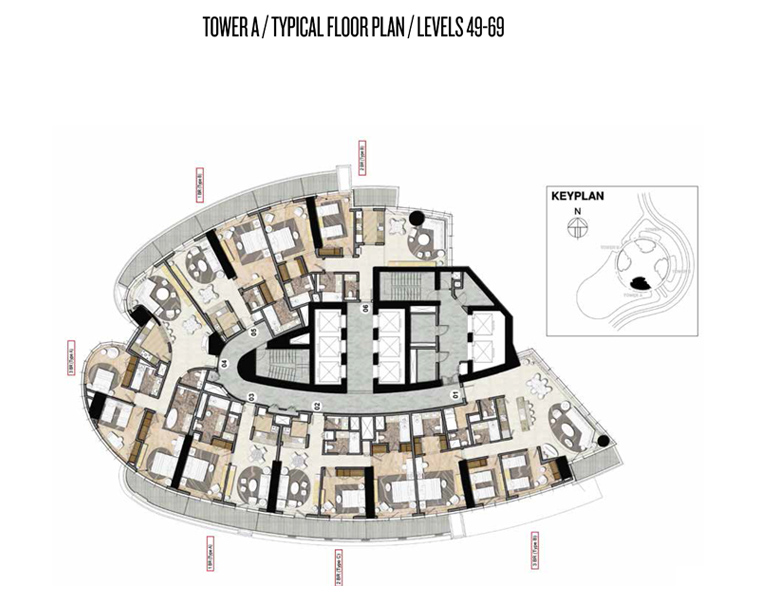 DAMAC Towers by Paramount floor plan 1