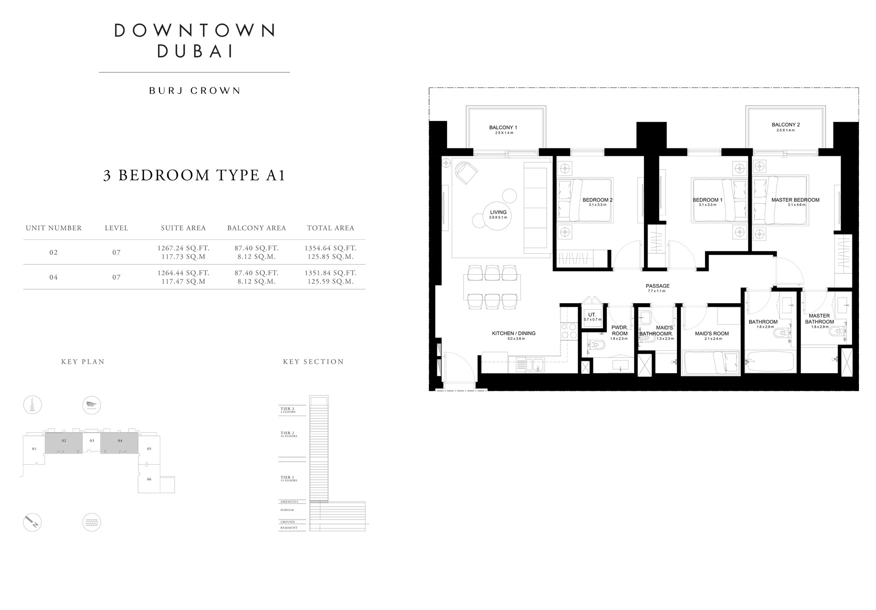 Burj Crown floor plan 3