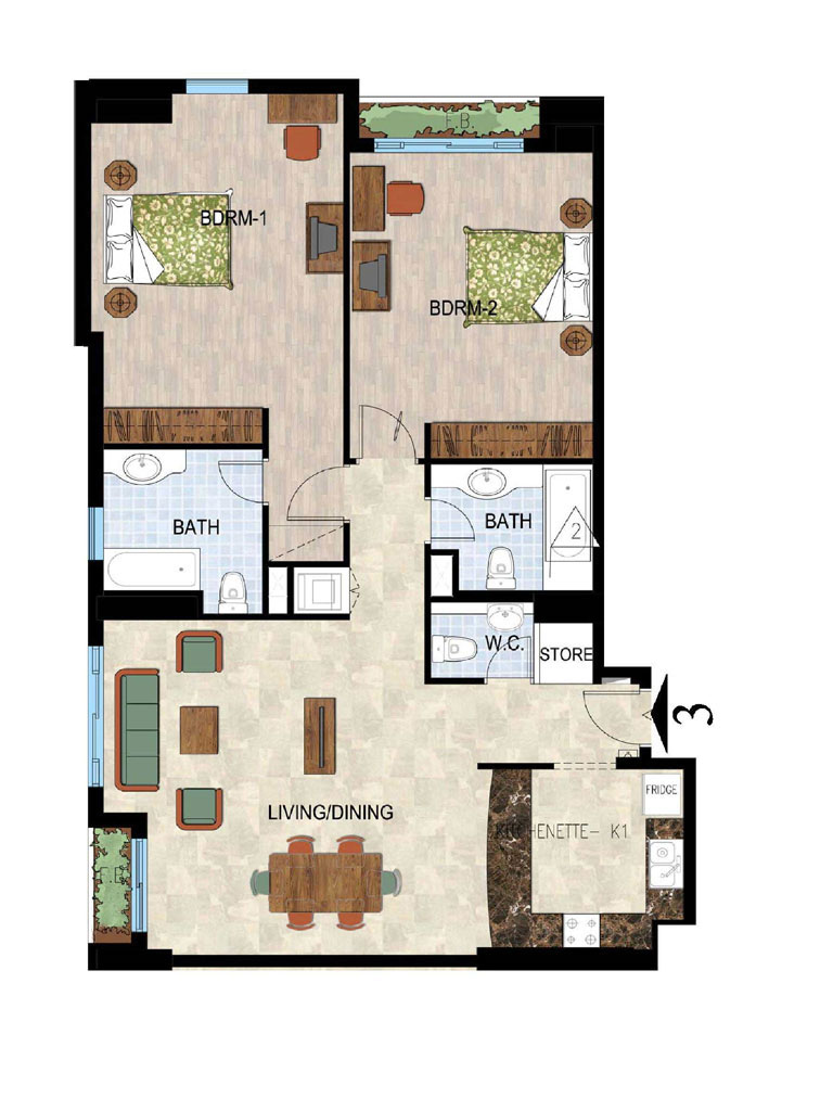 Profile Residences floor plan 3