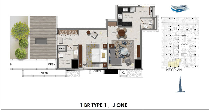 J One Tower floor plan 2