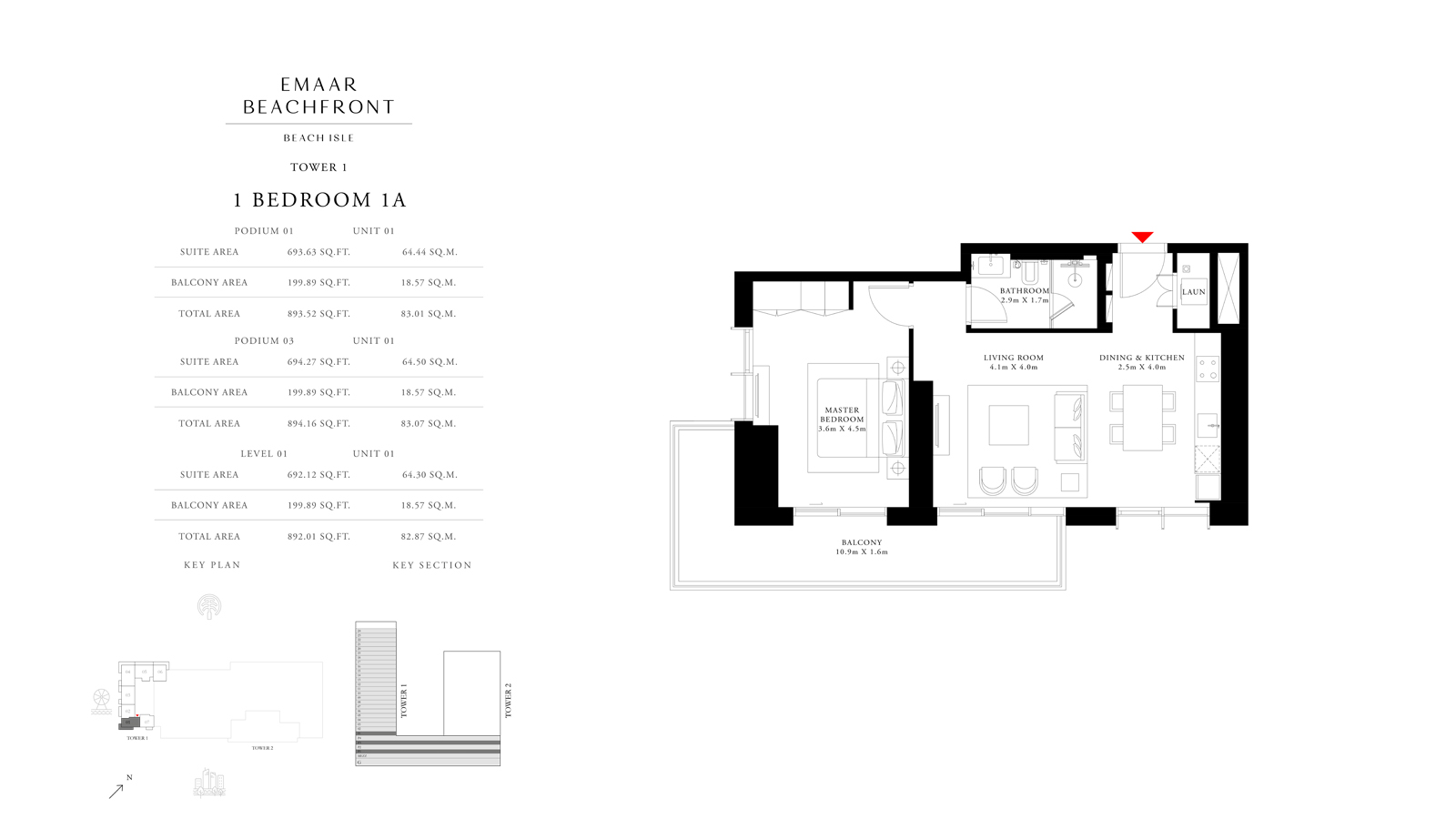 Beach Isle floor plan 1