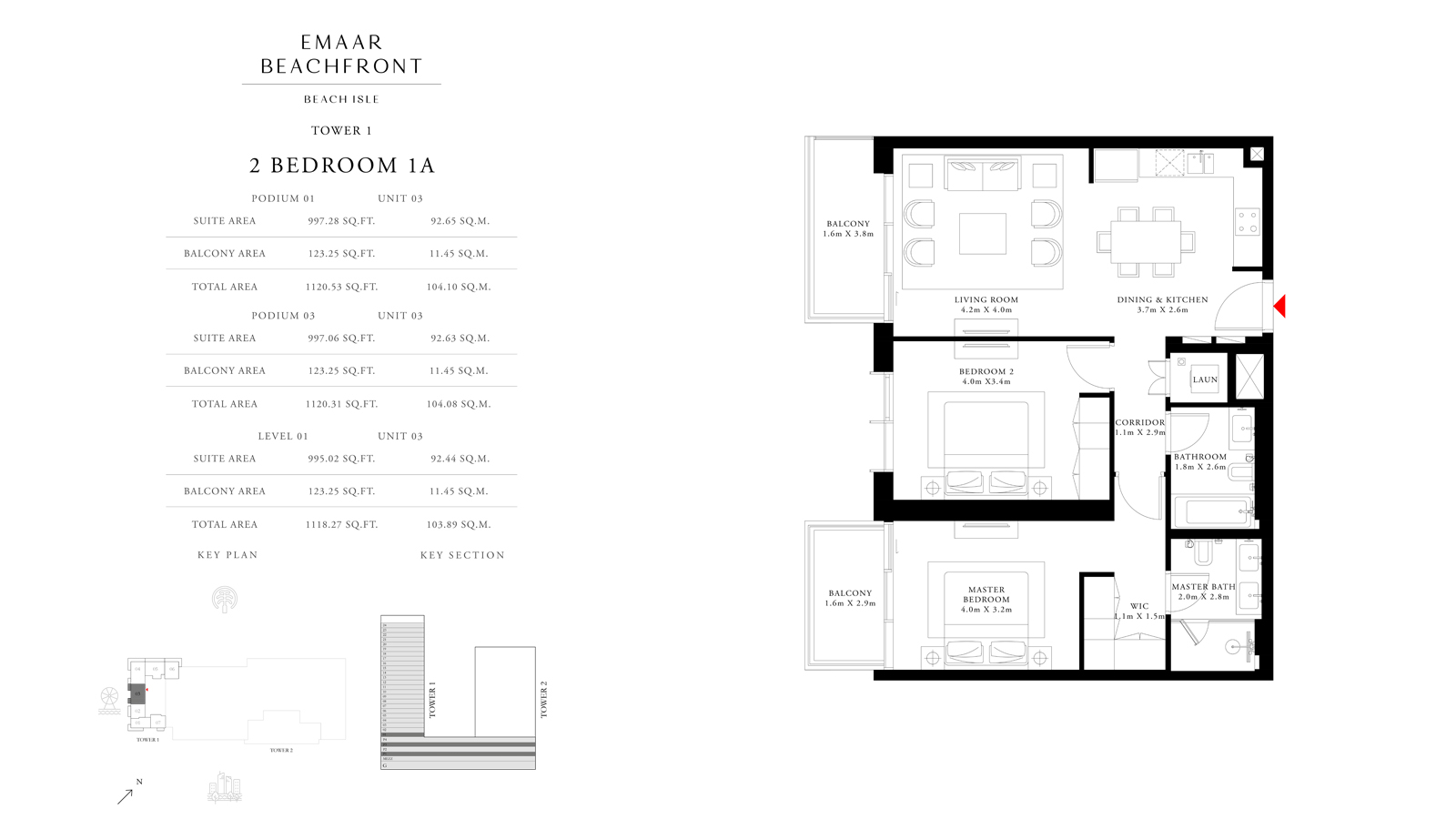 Beach Isle floor plan 2