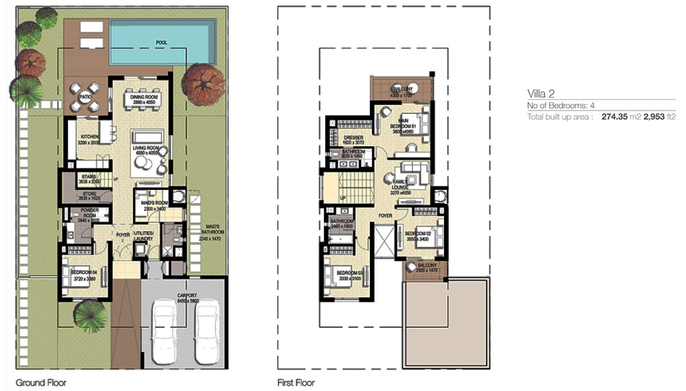 Golf Links Villas floor plan 2