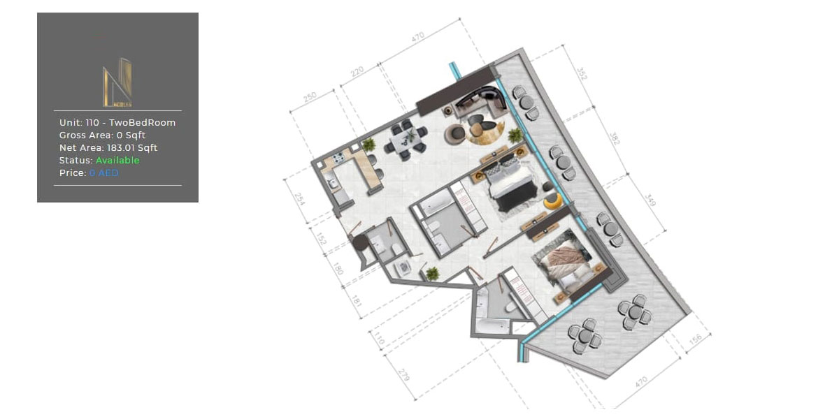 Nobles Tower floor plan 2