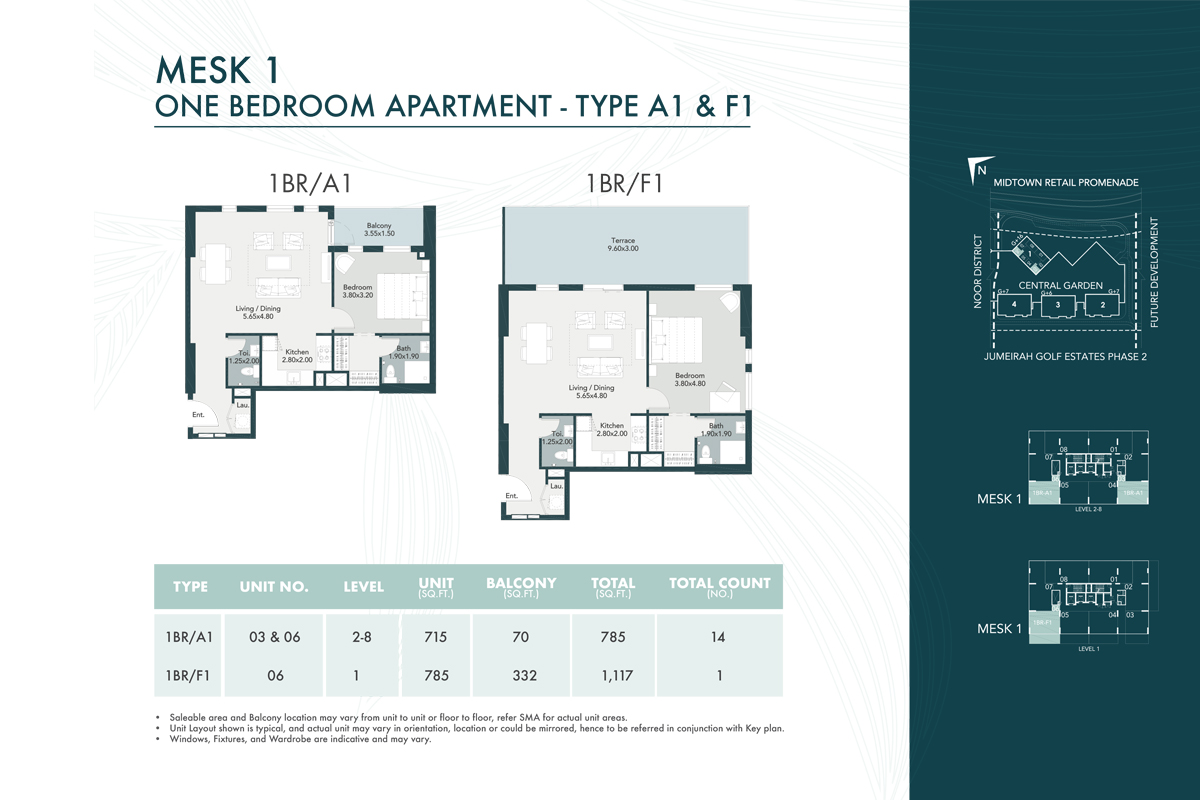 Midtown Mesk floor plan 1