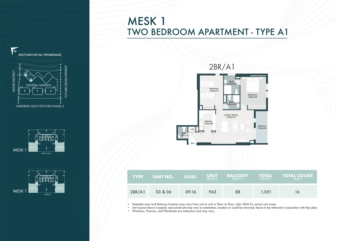 Midtown Mesk floor plan 2