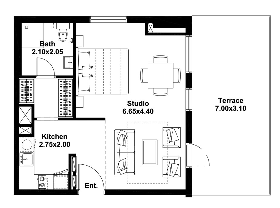 Midtown Noor floor plan 1