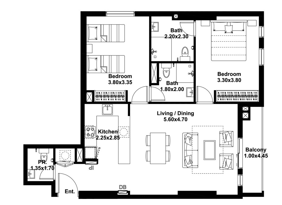 Midtown Noor floor plan 3