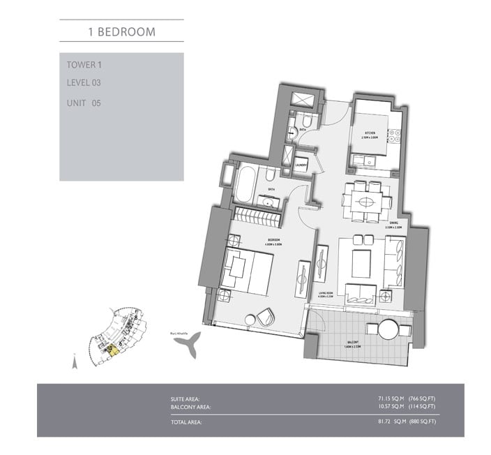 Burj Vista floor plan 2