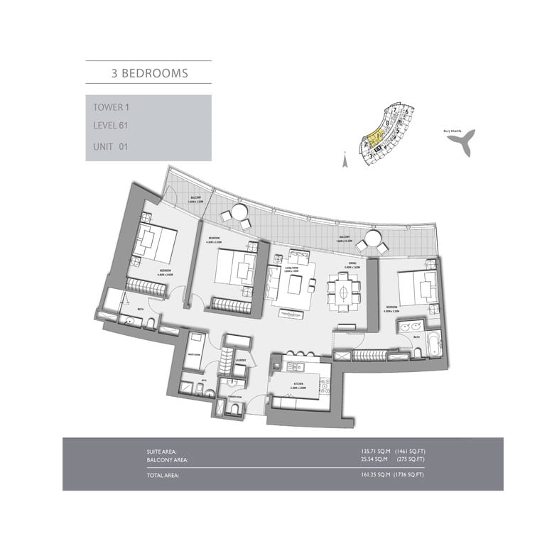 Burj Vista floor plan 4