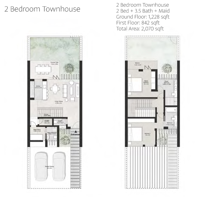 Anber Townhouses floor plan 1