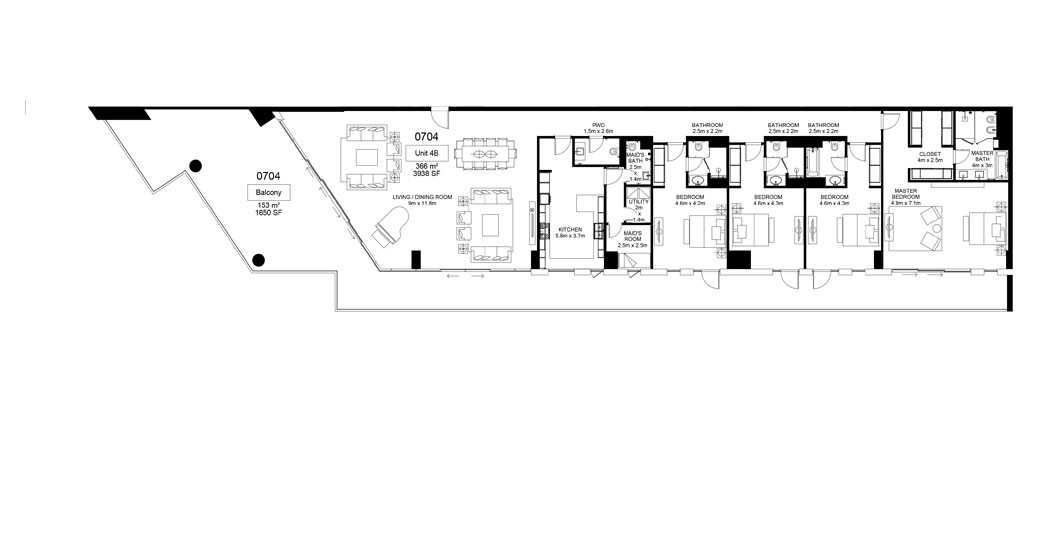 Mamsha Al Saadiyat floor plan 4