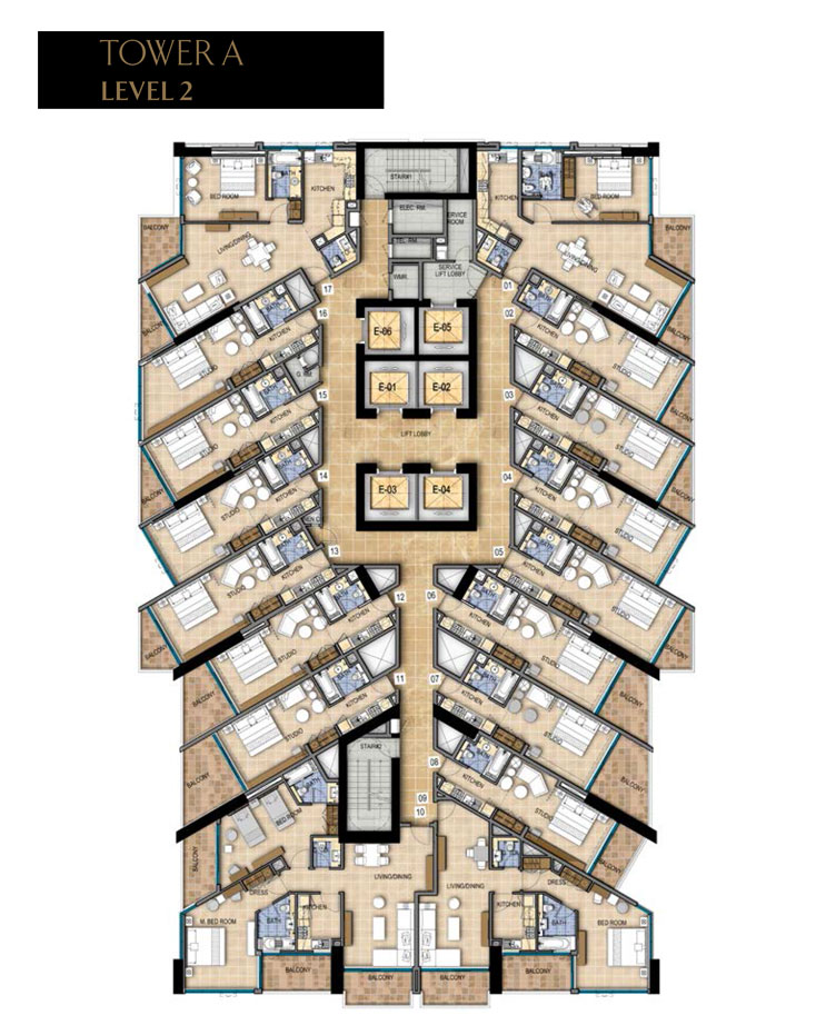 Damac Prive floor plan 1