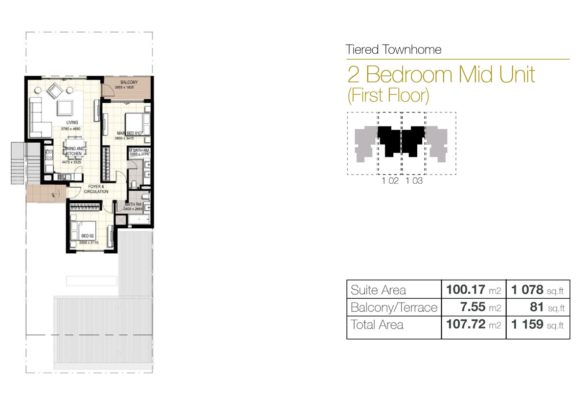 Urbana III floor plan 1