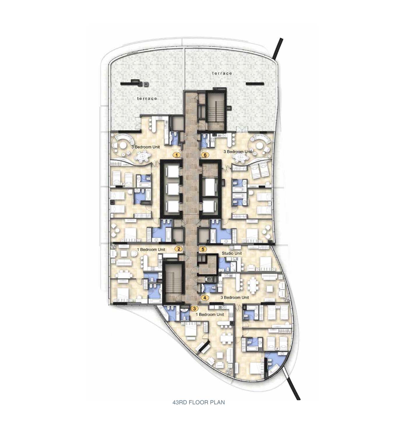 Upper Crest floor plan 1