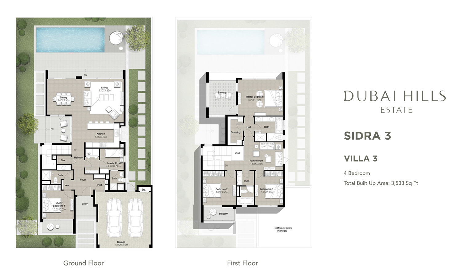 Sidra 3 Villas floor plan 2