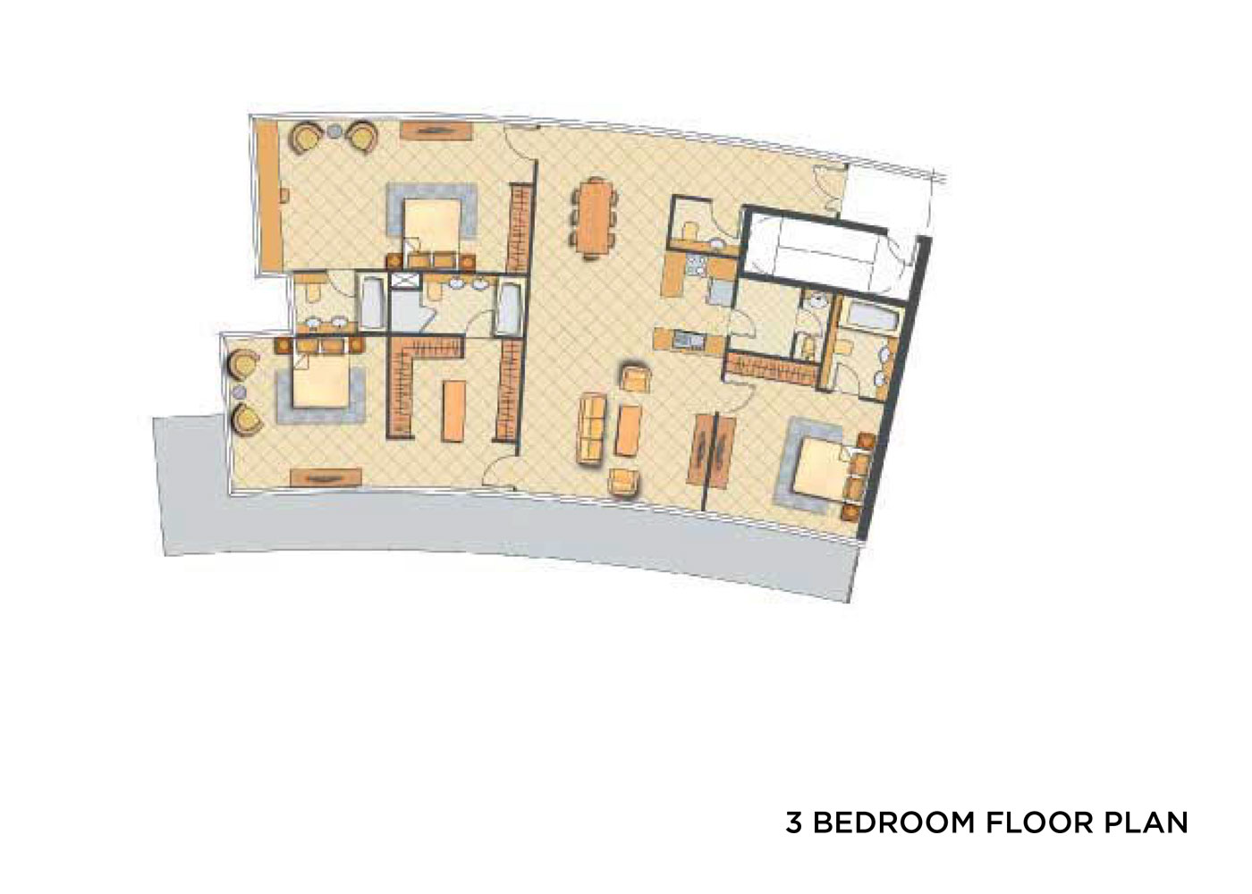 Damac Oceanscape floor plan 3