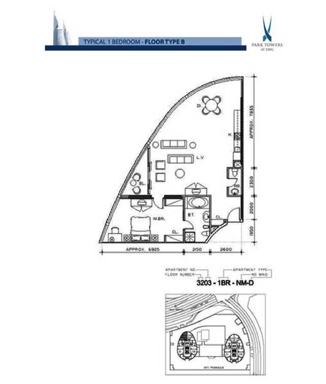 Park Towers floor plan 1