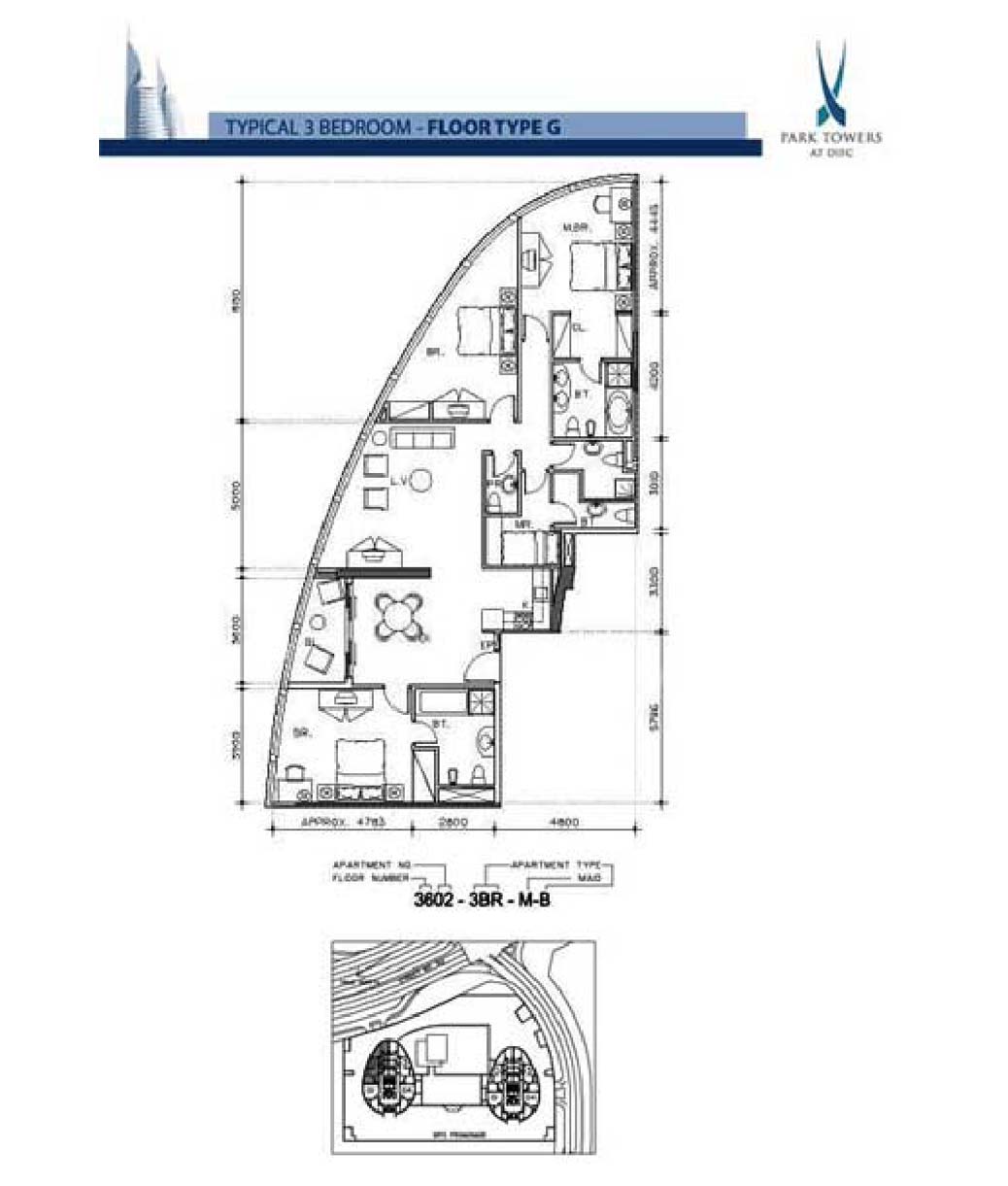 Park Towers floor plan 3