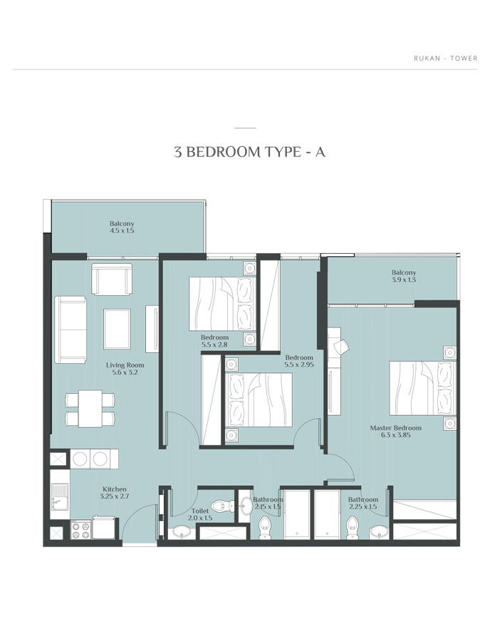 Rukan Tower floor plan 5