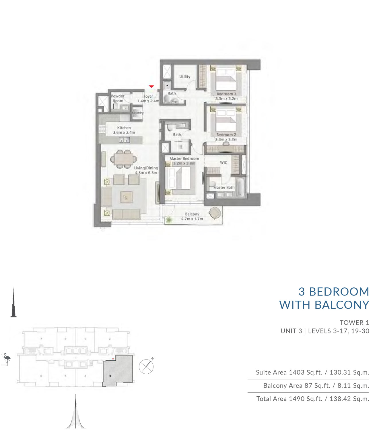 Creek Gate Apartments floor plan 3