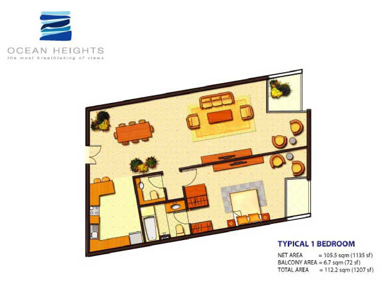 Ocean Heights floor plan 1