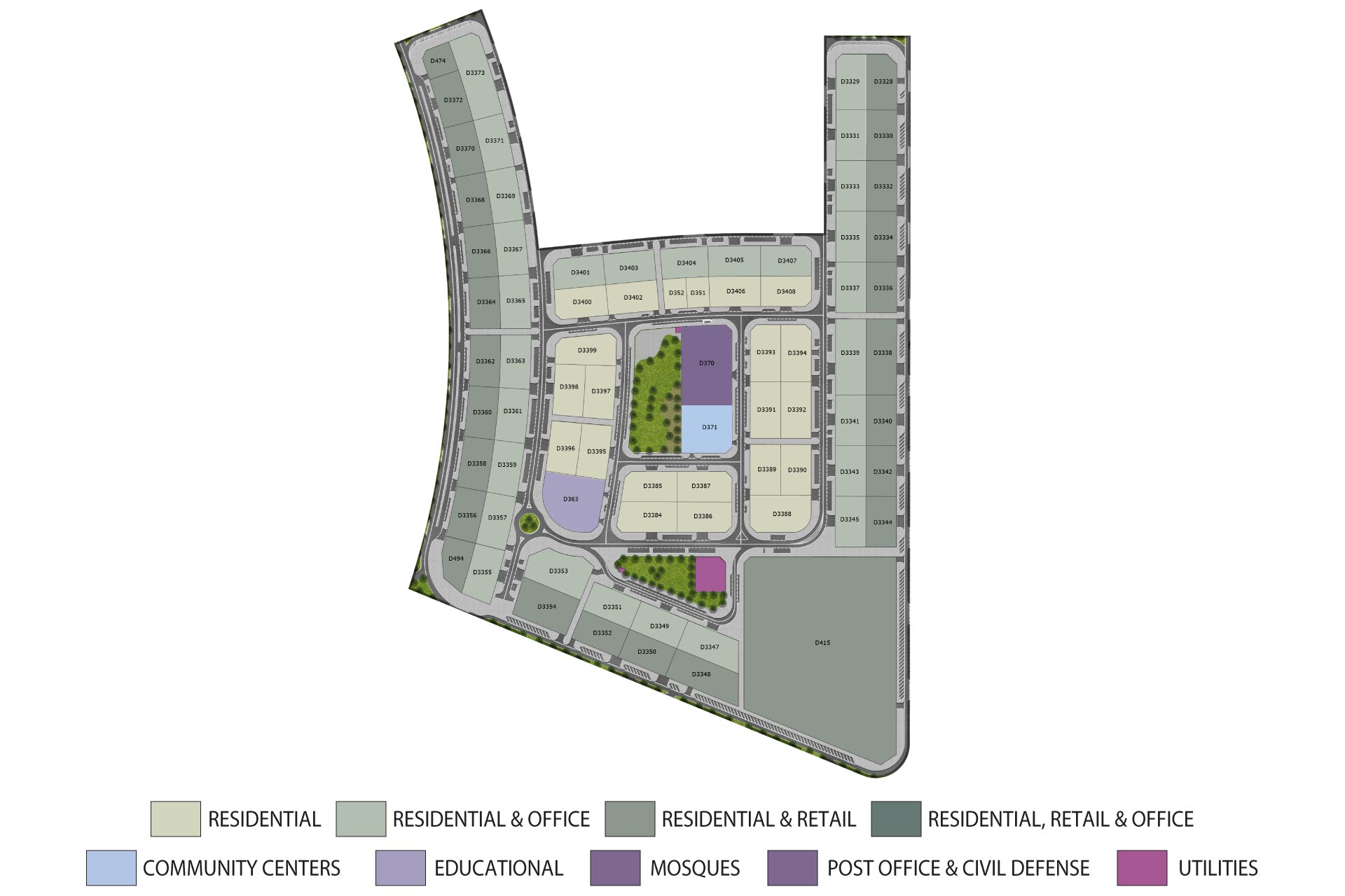 Morooj South Plots floor plan 2