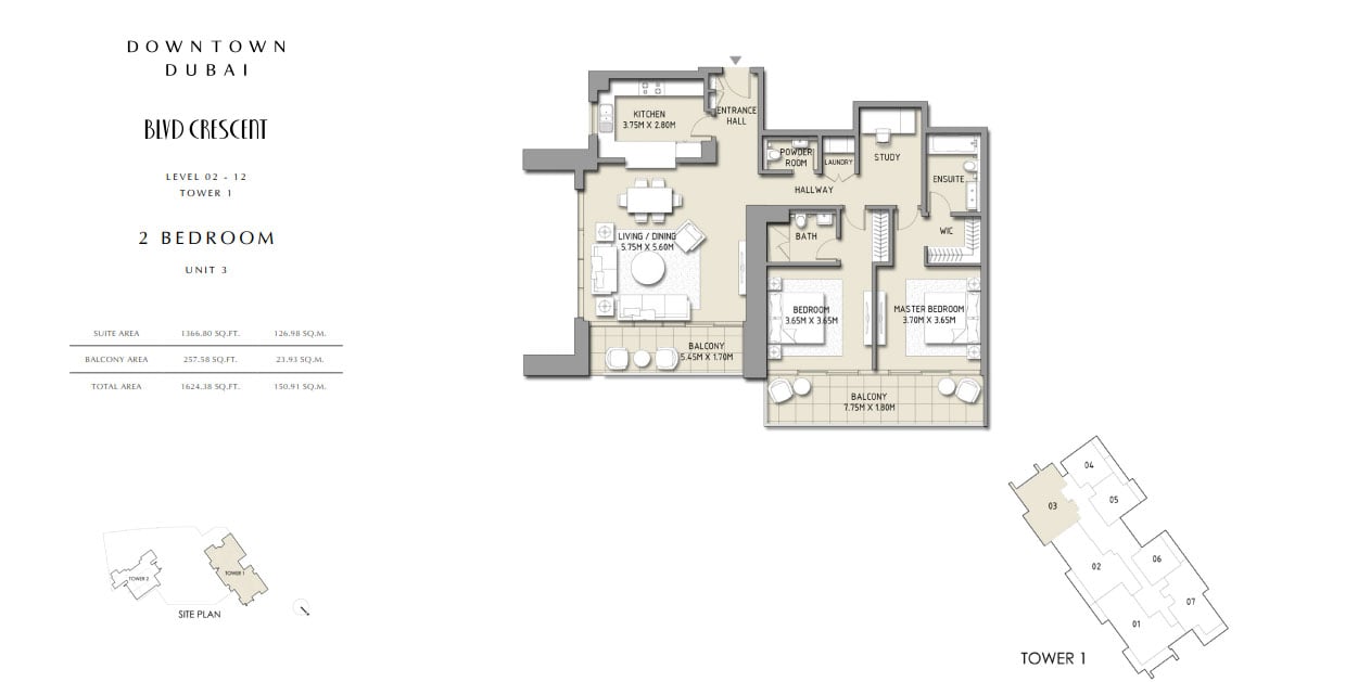 BLVD Crescent floor plan 3