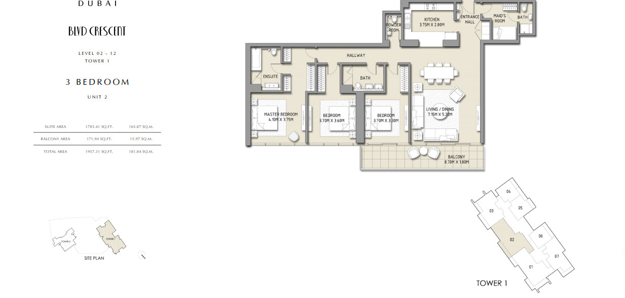 BLVD Crescent floor plan 4
