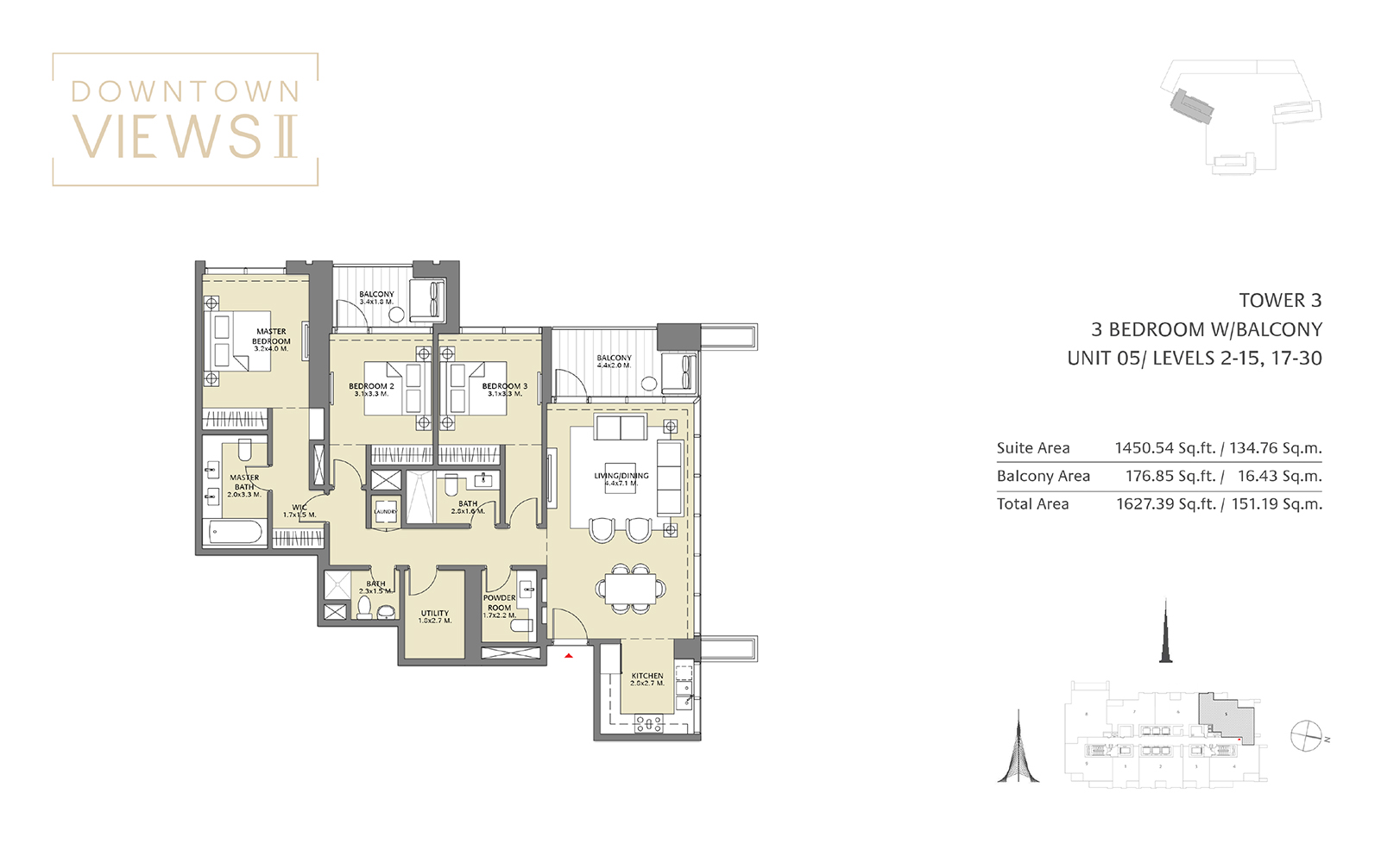 Downtown Views floor plan 4