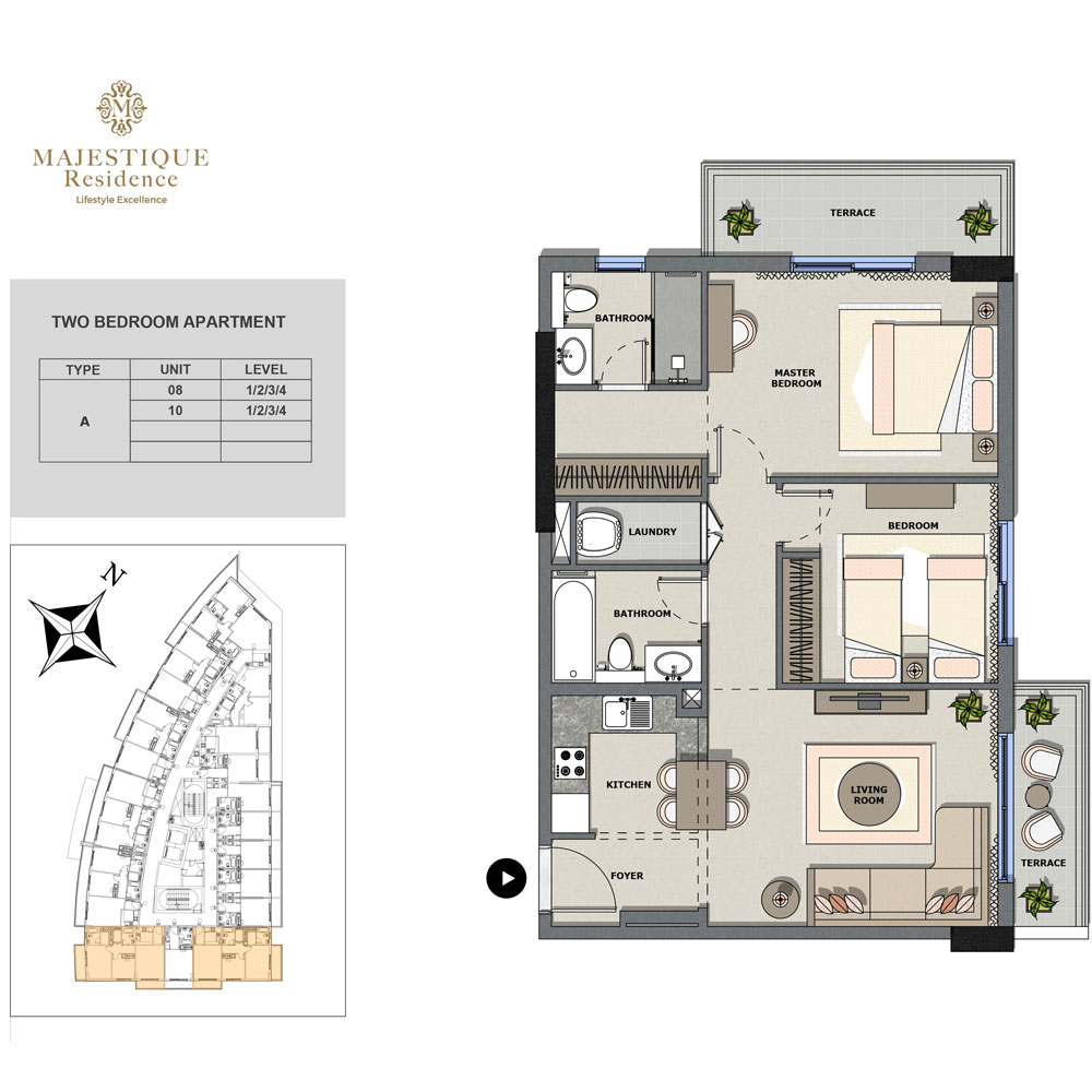 Majestique Residence 2 floor plan 3