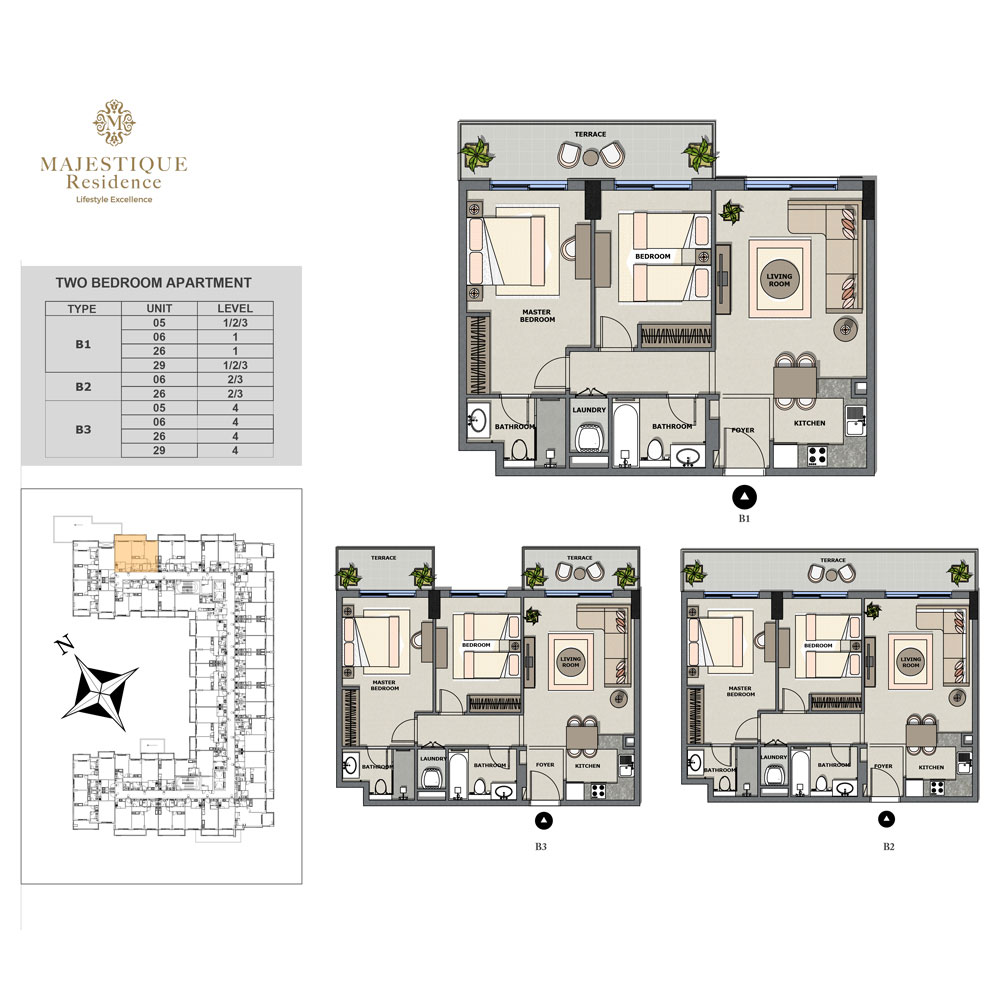 Majestique Residence 2 floor plan 2